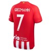 Maillot de Supporter Atlético Madrid Griezmann 7 Domicile 2023-24 Pour Enfant